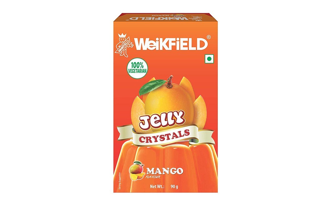 Weikfield Jelly Crystals, Mango Flavour    Box  90 grams